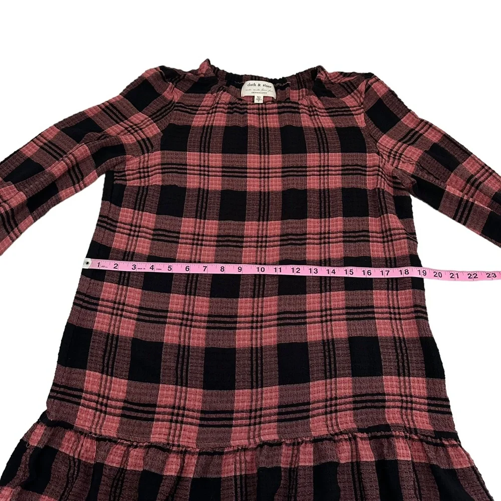 Anthropologie | Cloth & Stone | Daia Plaid Mini Dress Size S *no belt* - Picture 11 of 13